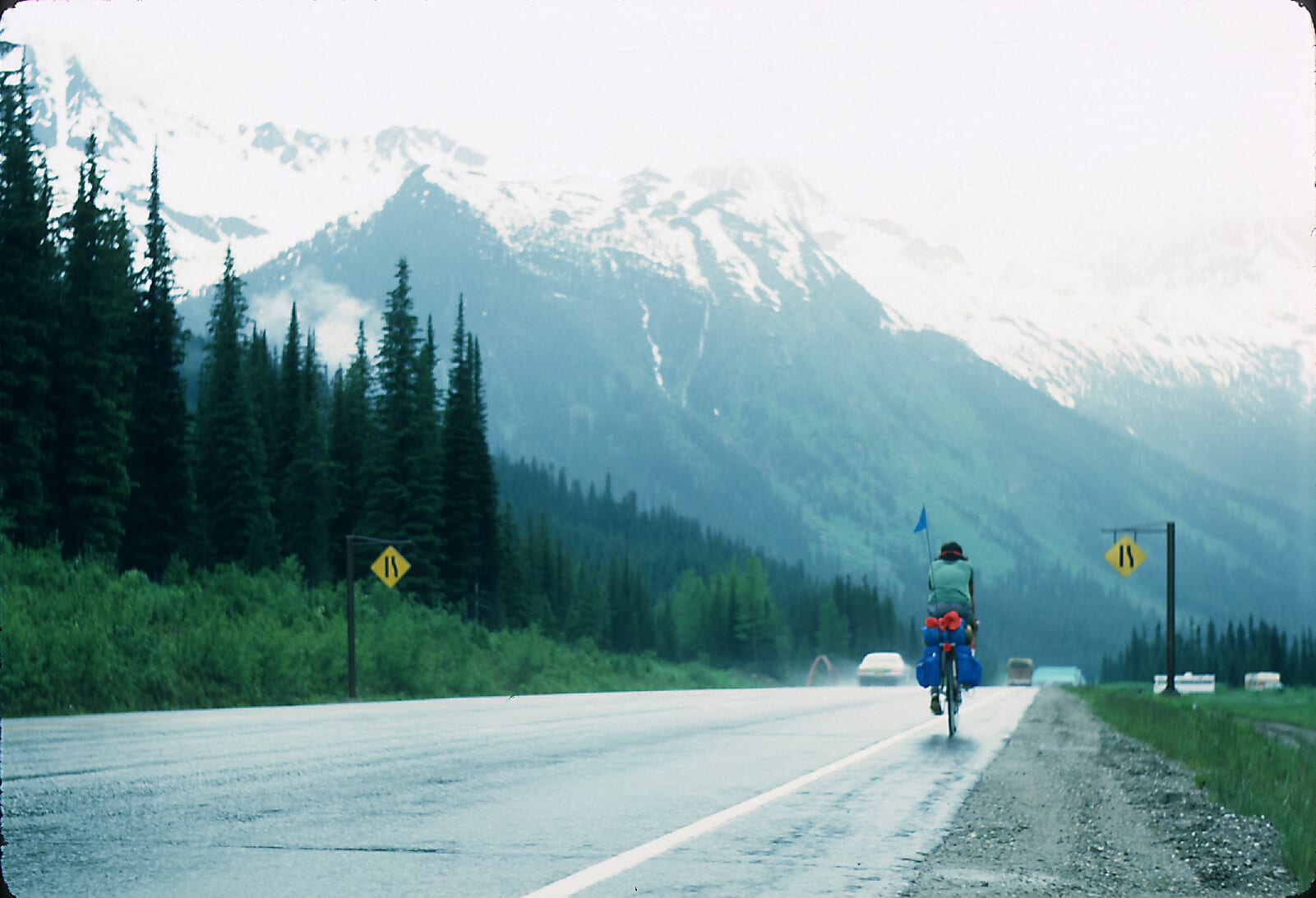 Crossing Roger's Pass, the high point of the Rockies