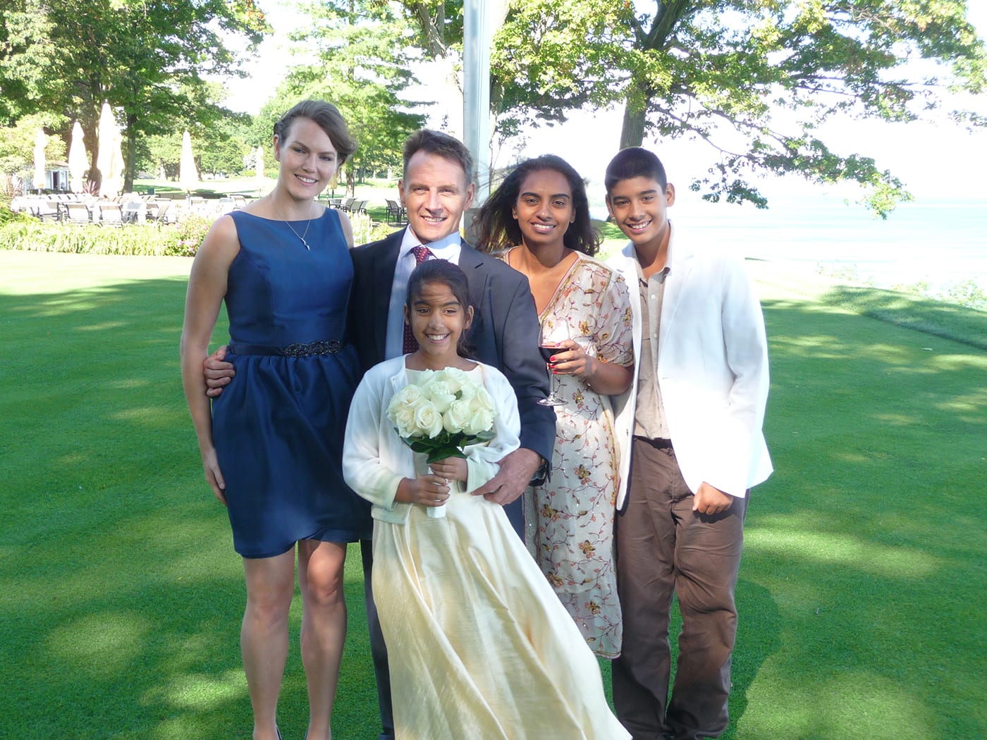 Nikki, Randy, Asha, Ryan and Rahel, summer 2012 – just as he first received his cancer diagnosis